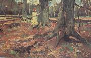 Vincent Van Gogh Girl in White in the Woods (nn04) oil on canvas